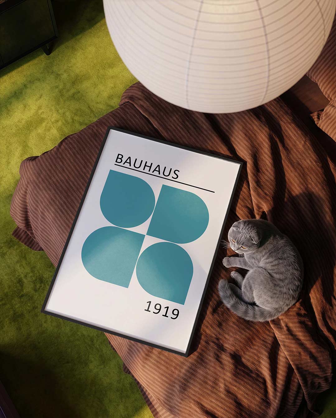 Vorm en kleur – moderne Bauhaus wandkunst als poster