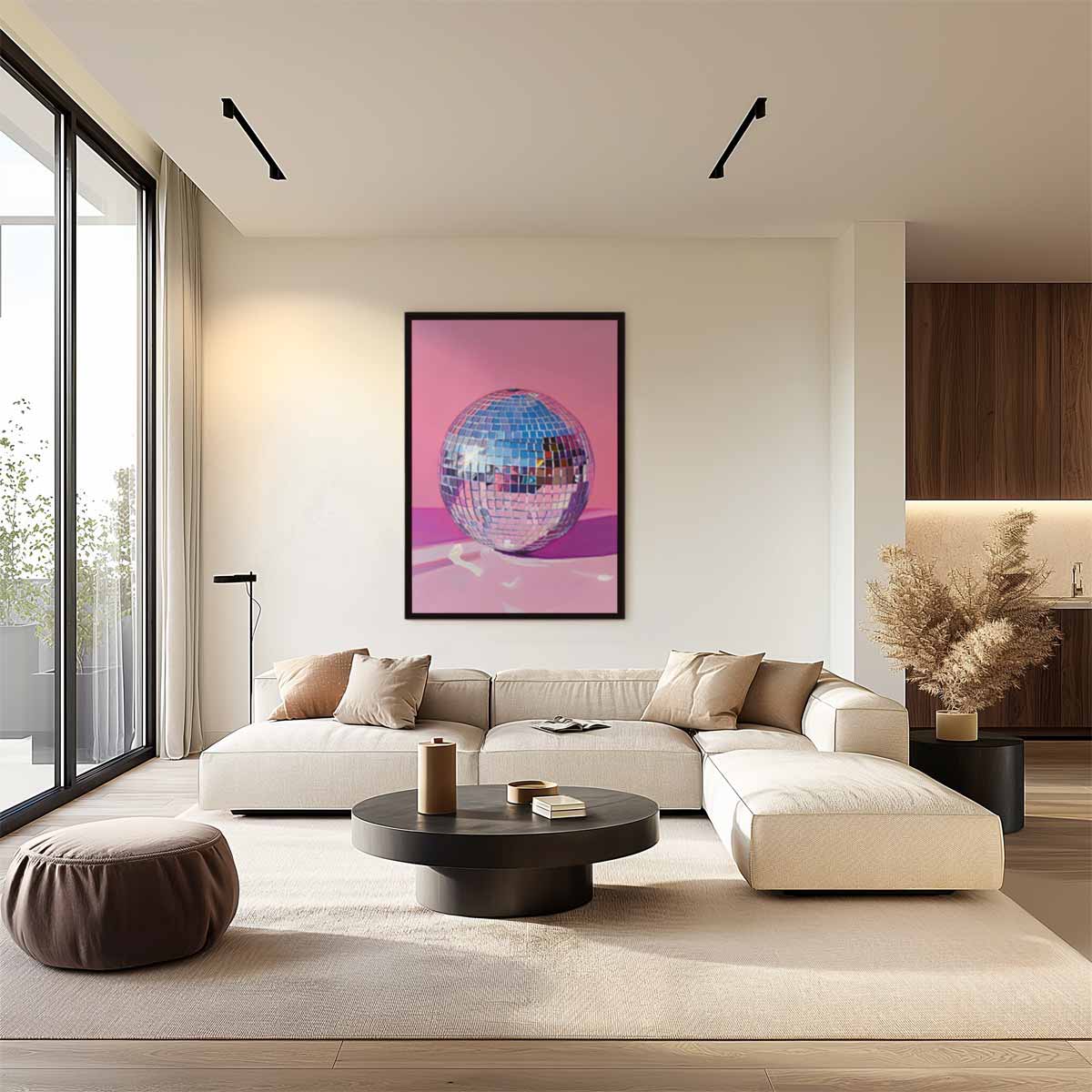 Disco Sfeer Bol Kunstwerk – staand kunstwerk voor modern interieur