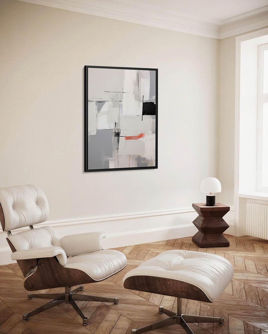 Geometrische vlakken – staand wanddecoratie kunstwerk