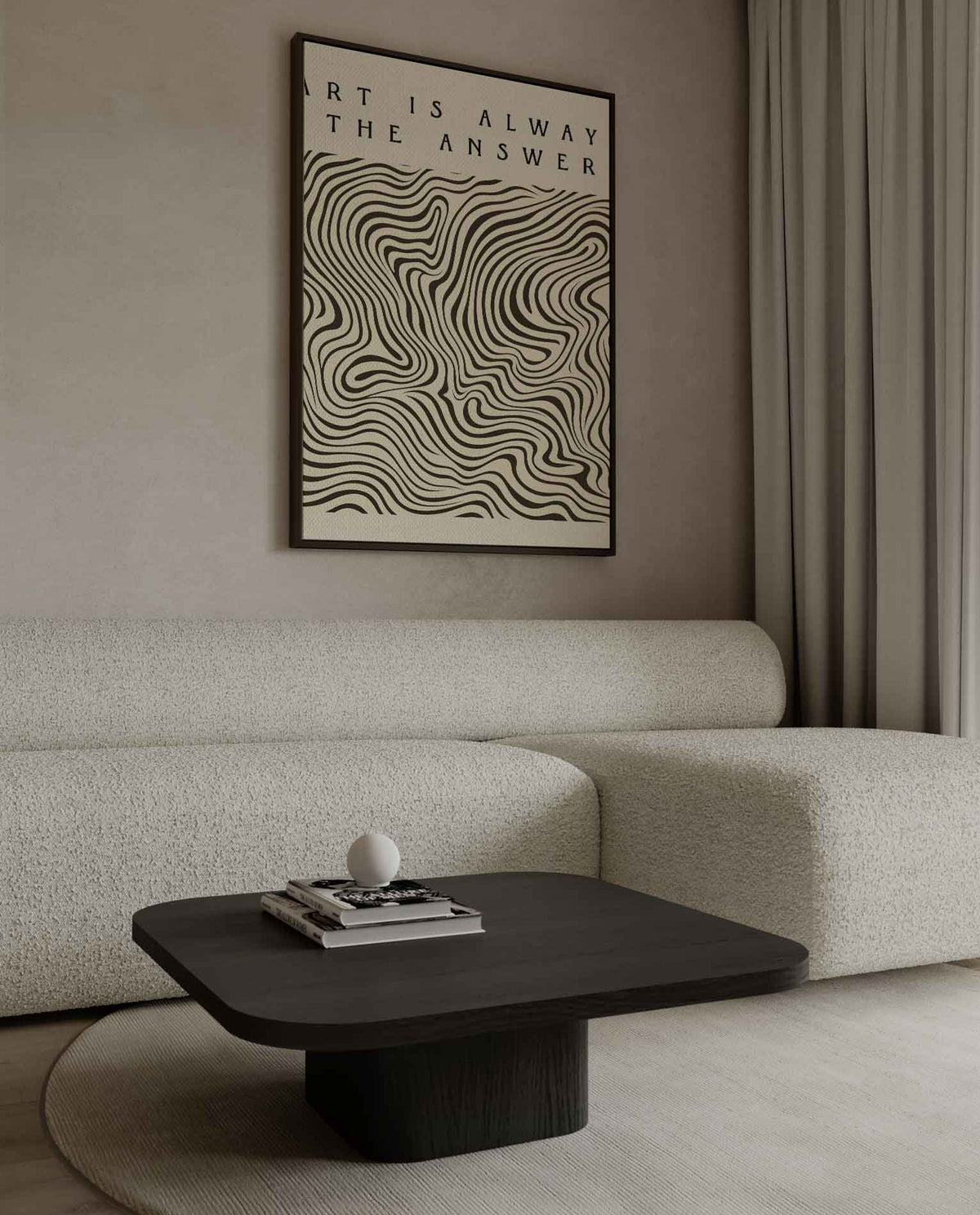 Kunst als Antwoord – canvas kunstwerk als wanddecoratie