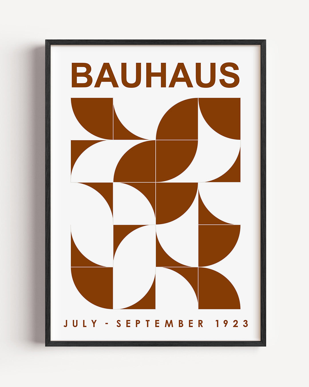 Vorm en balans – staande Bauhaus poster als wanddecoratie