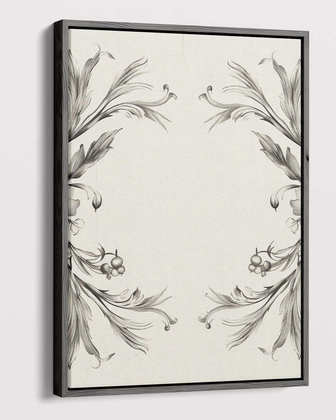 Elegante Bloemenillustratie – dibond kunstwerk als wanddecoratie