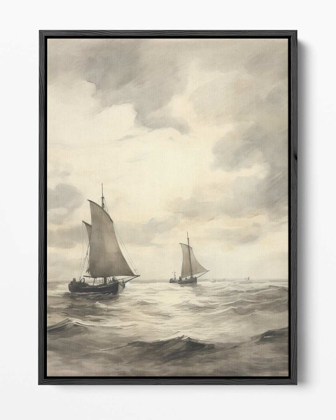 Zeilen op de Open Zee – portret kunstwerk als wanddecoratie