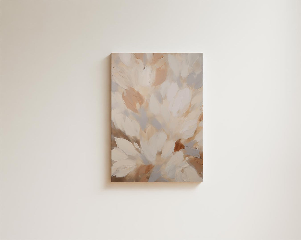 Bloemen in Neutrale Tinten – portret kunstwerk als wanddecoratie, afbeelding 15