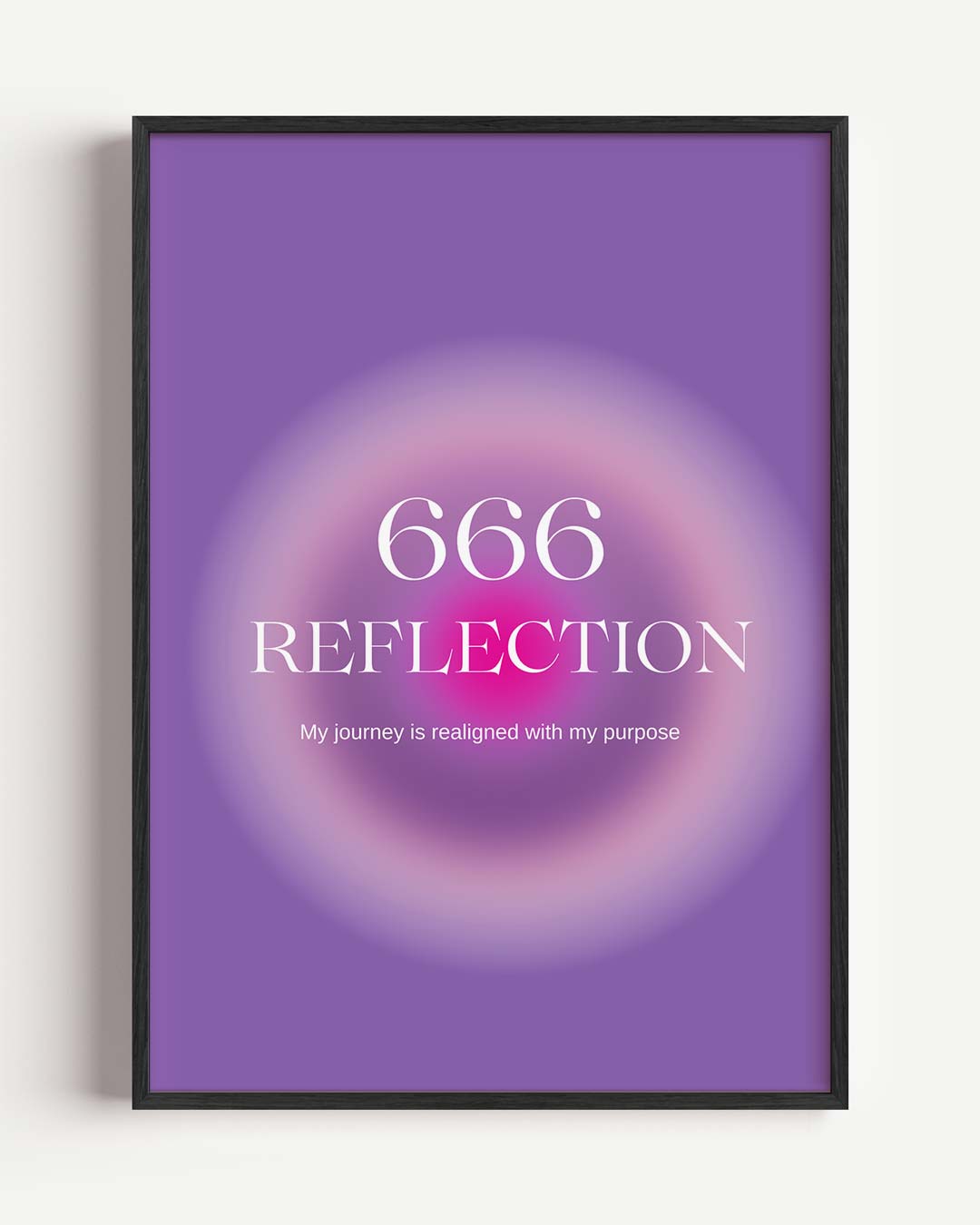 Inspirerende Reflectie – mindful portret poster als wanddecoratie