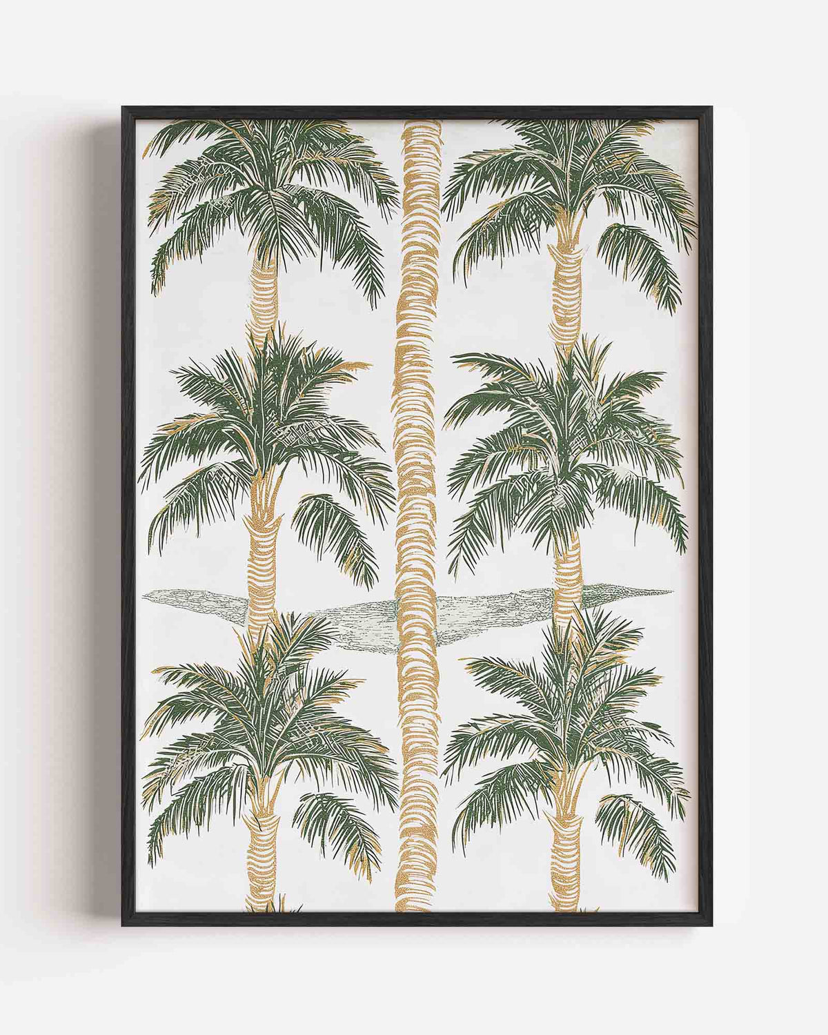Palmbomen patroon – hedendaagse illustratie portret poster als wanddecoratie