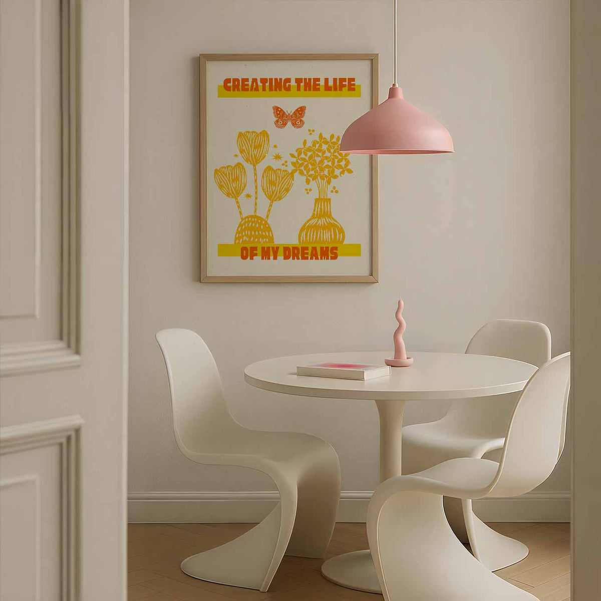 Abstracte – zomerse poster in staand formaat