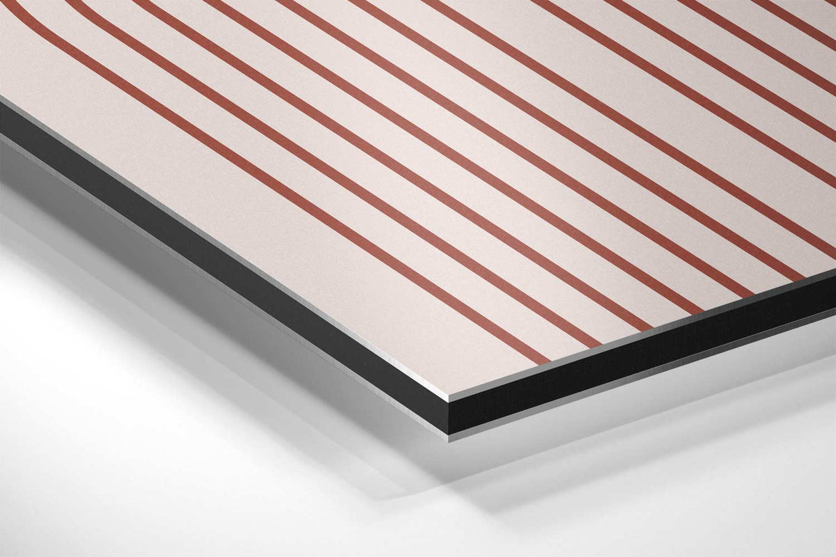 Retro Cirkelpatroon Wanddecoratie – plexiglas wanddecoratie in portret formaat