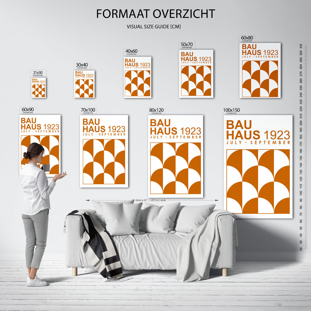  – geometrische poster in Bauhaus-stijl van WallArtistic