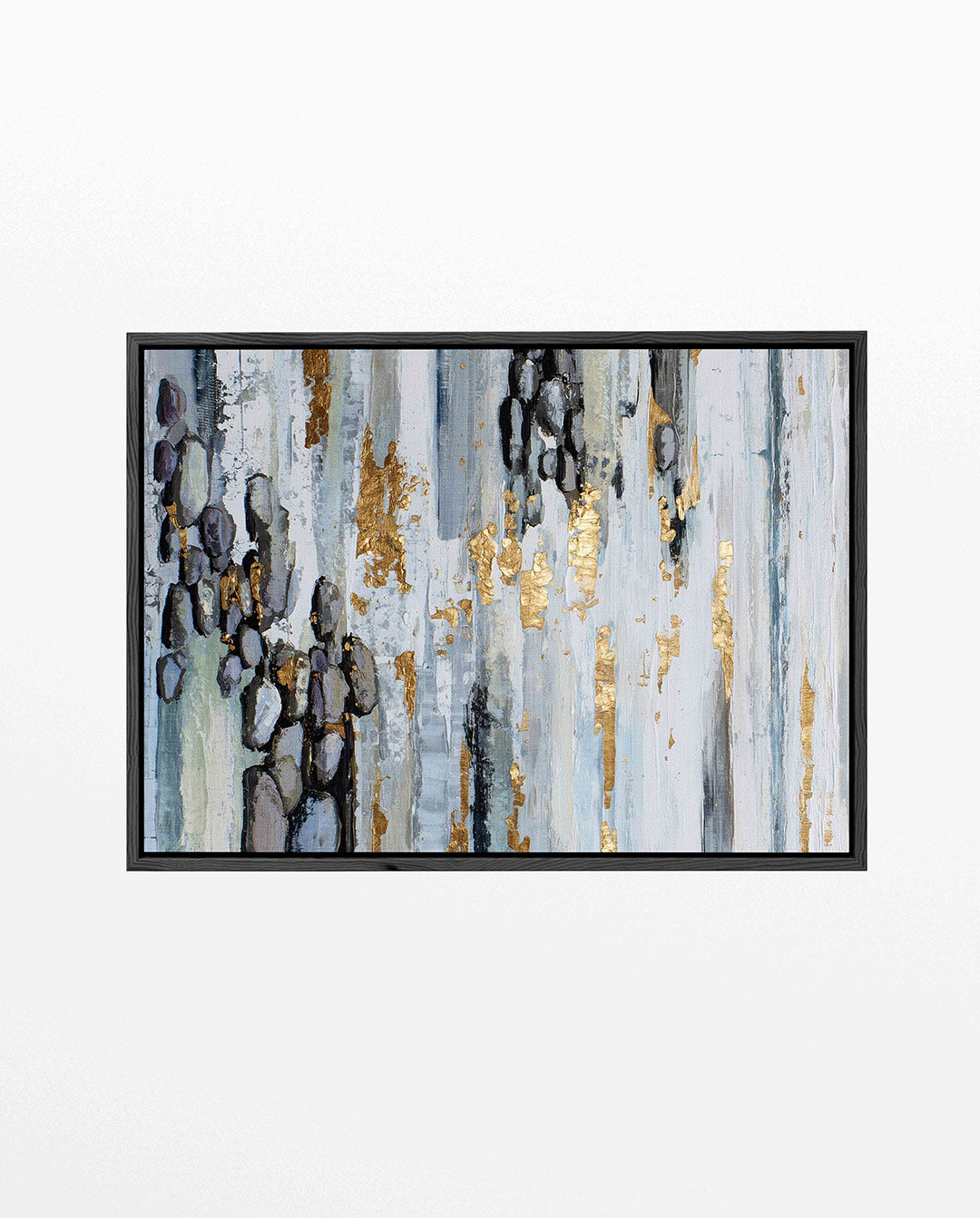 Gelaagde texturen – Verticale – liggend wanddecoratie kunstwerk