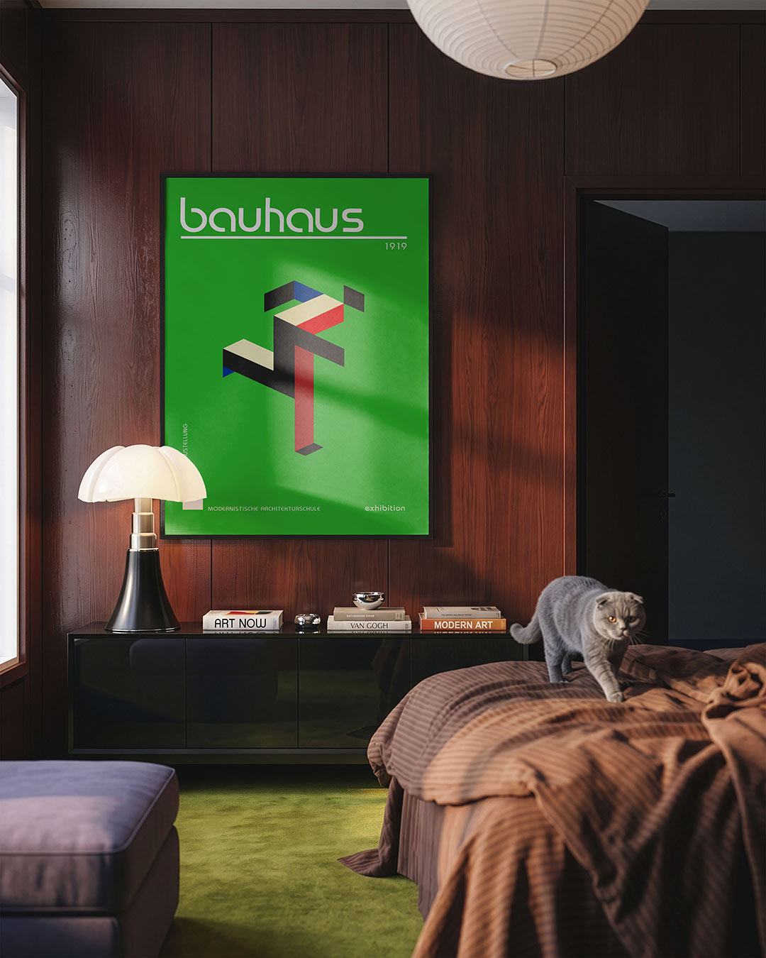Vorm en kleur – geometrische Bauhaus poster in staand formaat