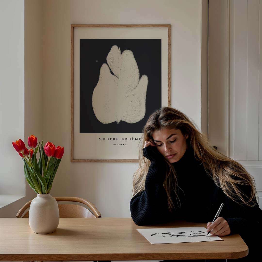 Modern Boho Kunstprint – staande muurposter met boheme uitstraling