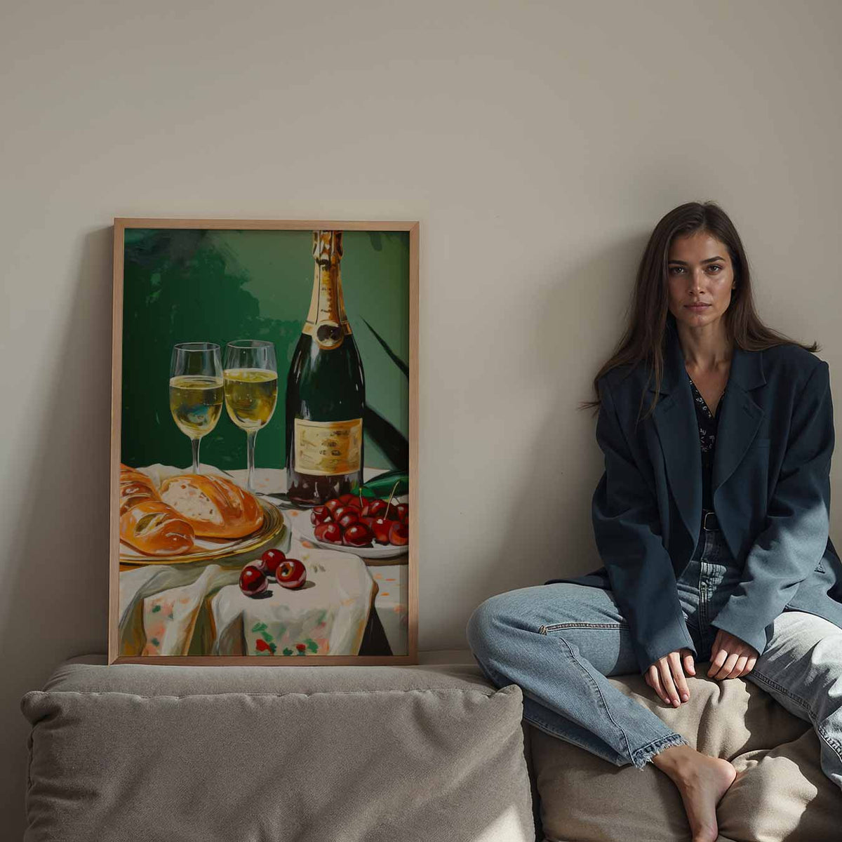 Feestelijke Tafelsfeer – staande keuken wanddecoratie van WallArtistic