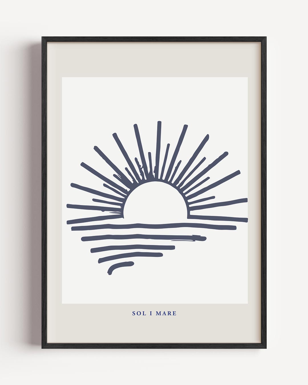 Zonsondergang aan Zee – zomer portret poster als wanddecoratie