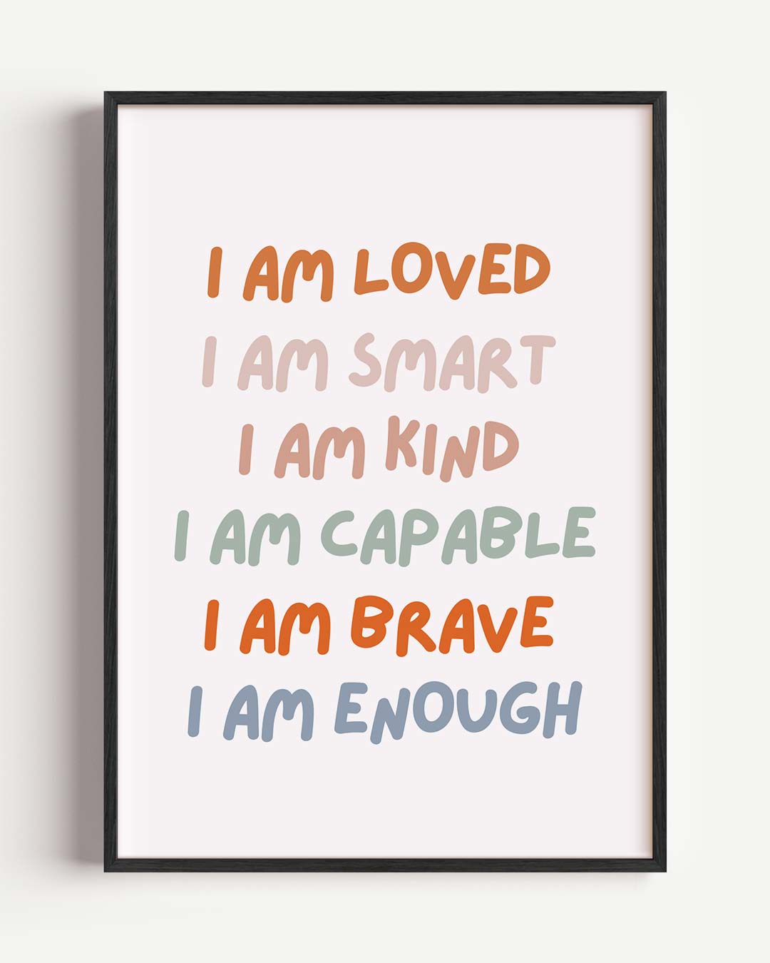 Inspirerende Dagelijkse Mantra – kids portret poster als wanddecoratie