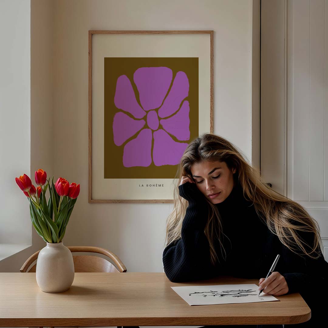 Bloemkracht: La Bohème – bloemen poster in staand formaat