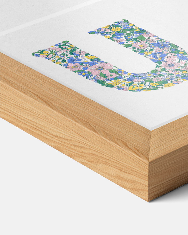 Bloemrijke U-Pracht – kids poster als vrolijke staande wanddecoratie