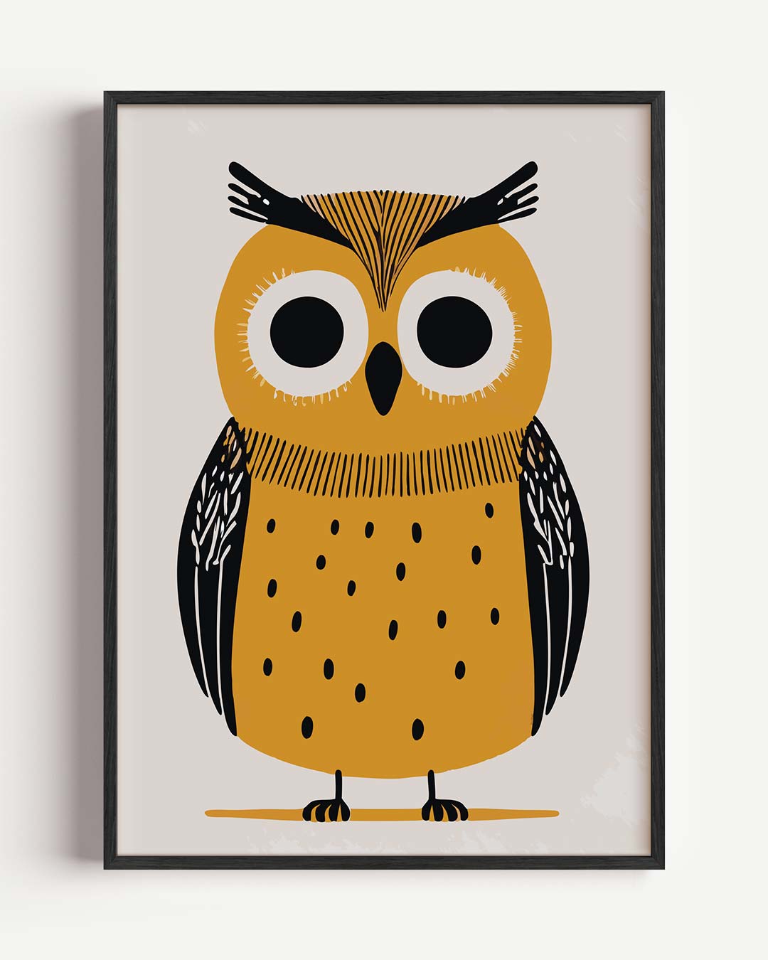 Schattige Uil – kids portret poster als wanddecoratie