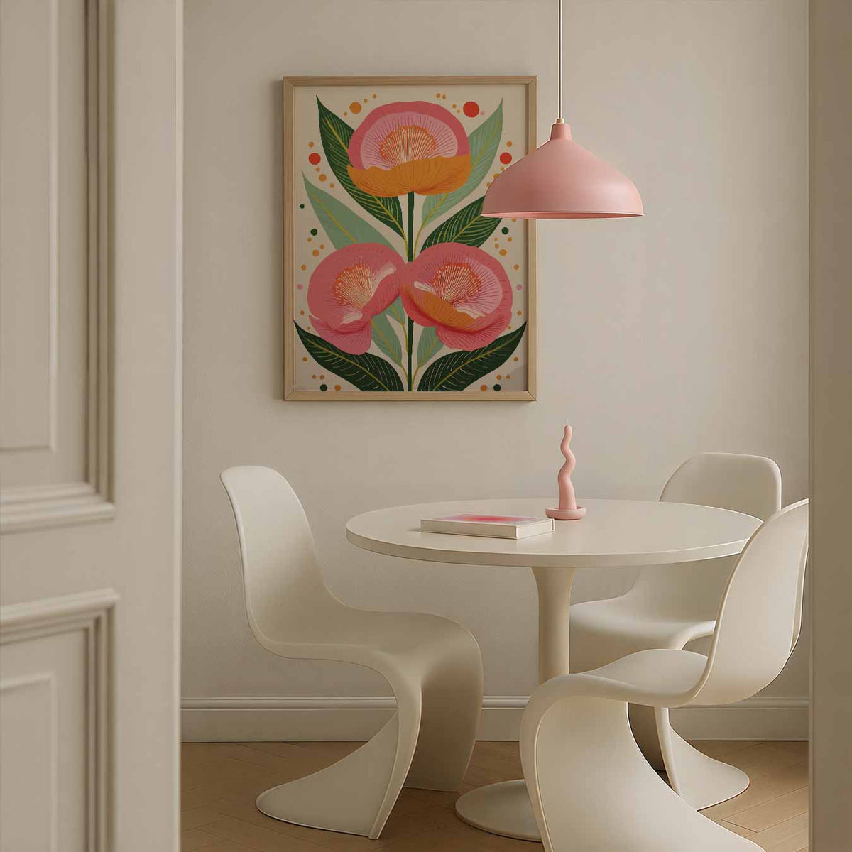 Bloemrijke Elegantie – bloemen poster in staand formaat