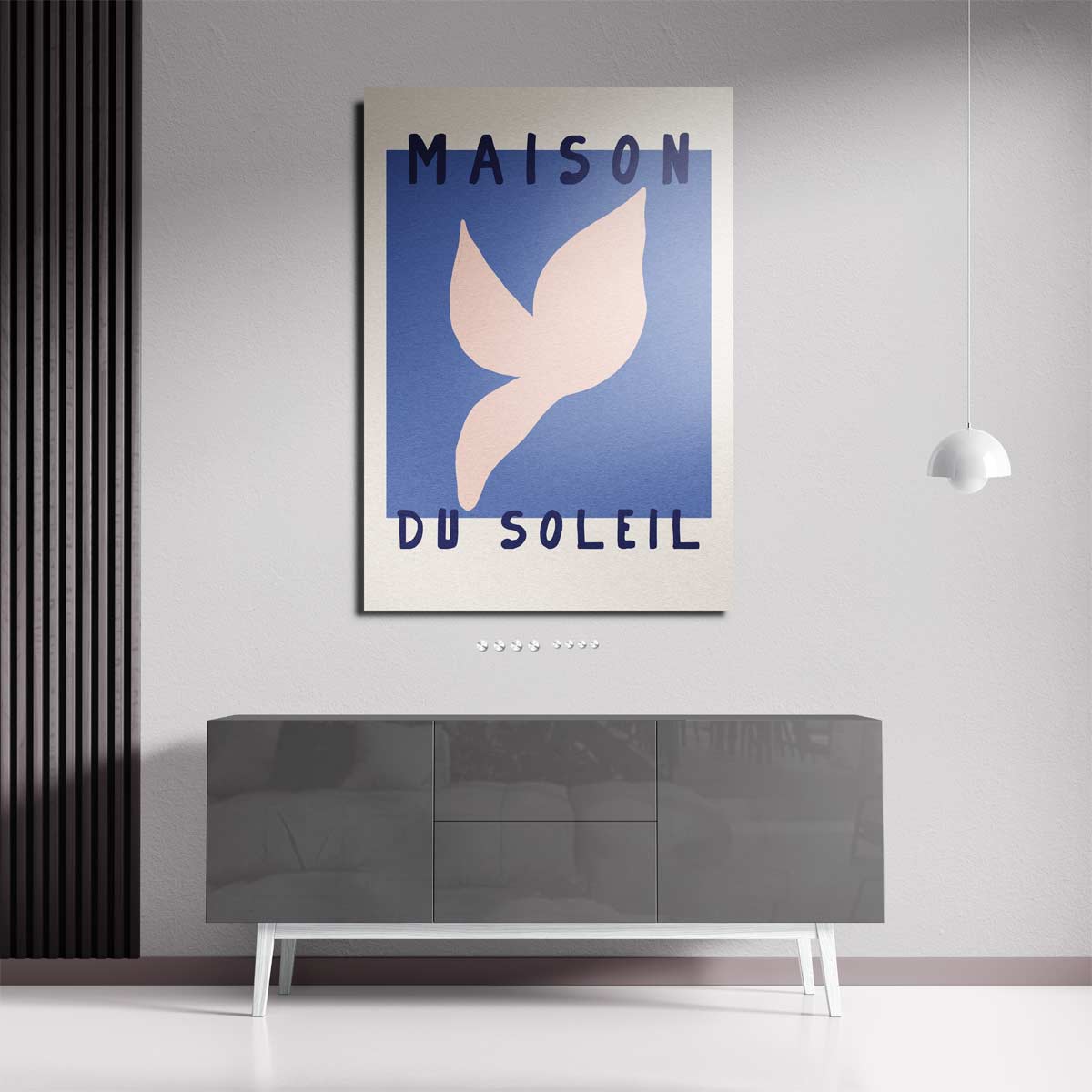 Maison Du Soleil Kunstposter – plexiglas kunstwerk als wanddecoratie