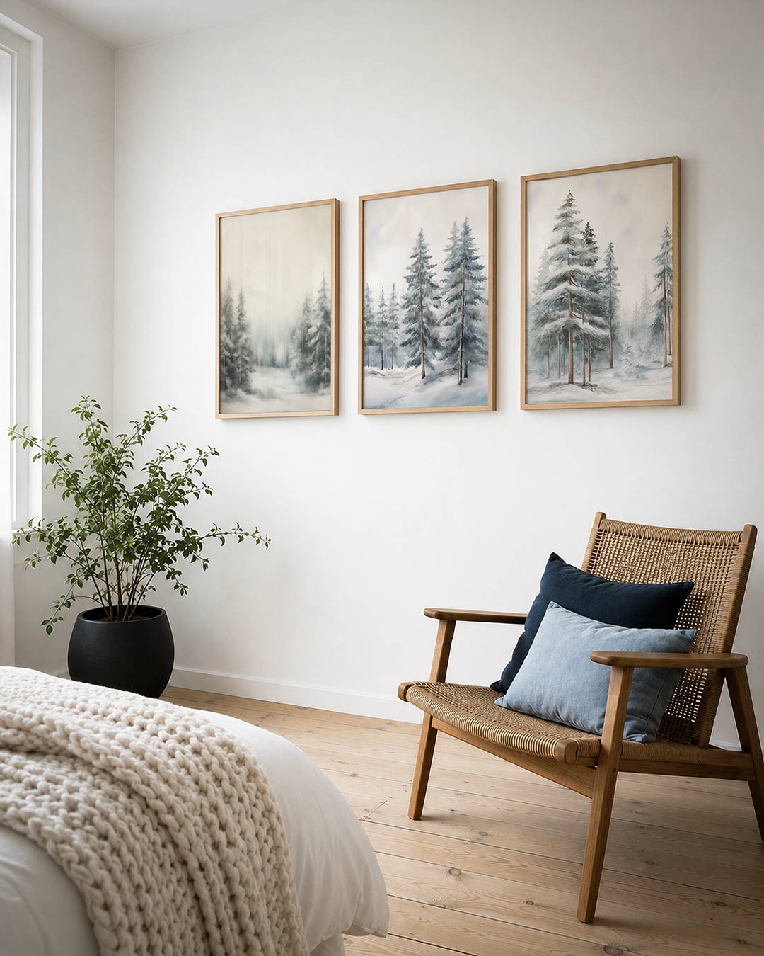 Mistige boslandschap – deze afbeelding toont een serene bosomgeving gehuld in mist – weergave 3