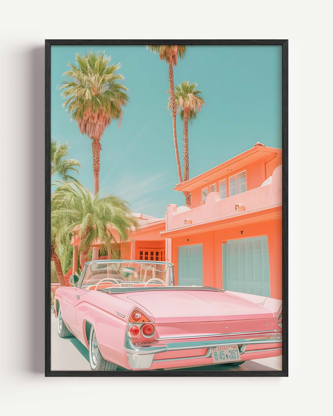 Retro Zomer Droom – Popart en Streetart portret poster als wanddecoratie