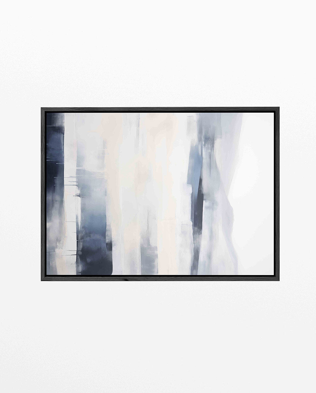 Verfijnde lijnen compositie – Subtiele – liggend abstract kunstwerk