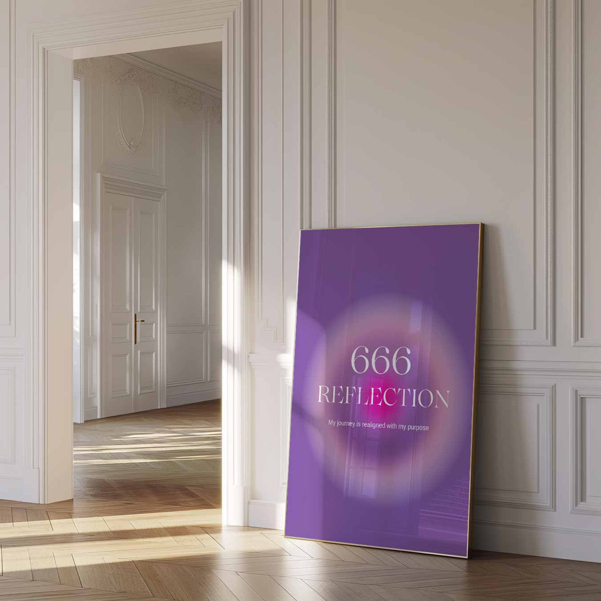 Inspirerende Reflectie – mindful poster in staand formaat