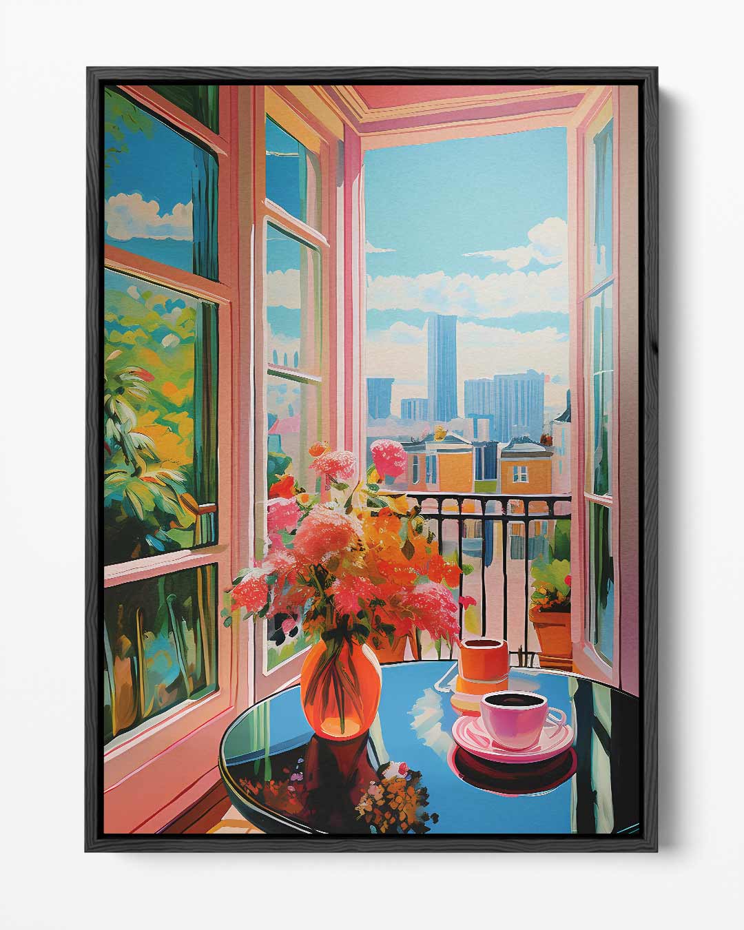 Stadsoase Uitkijk – portret kunstwerk als wanddecoratie