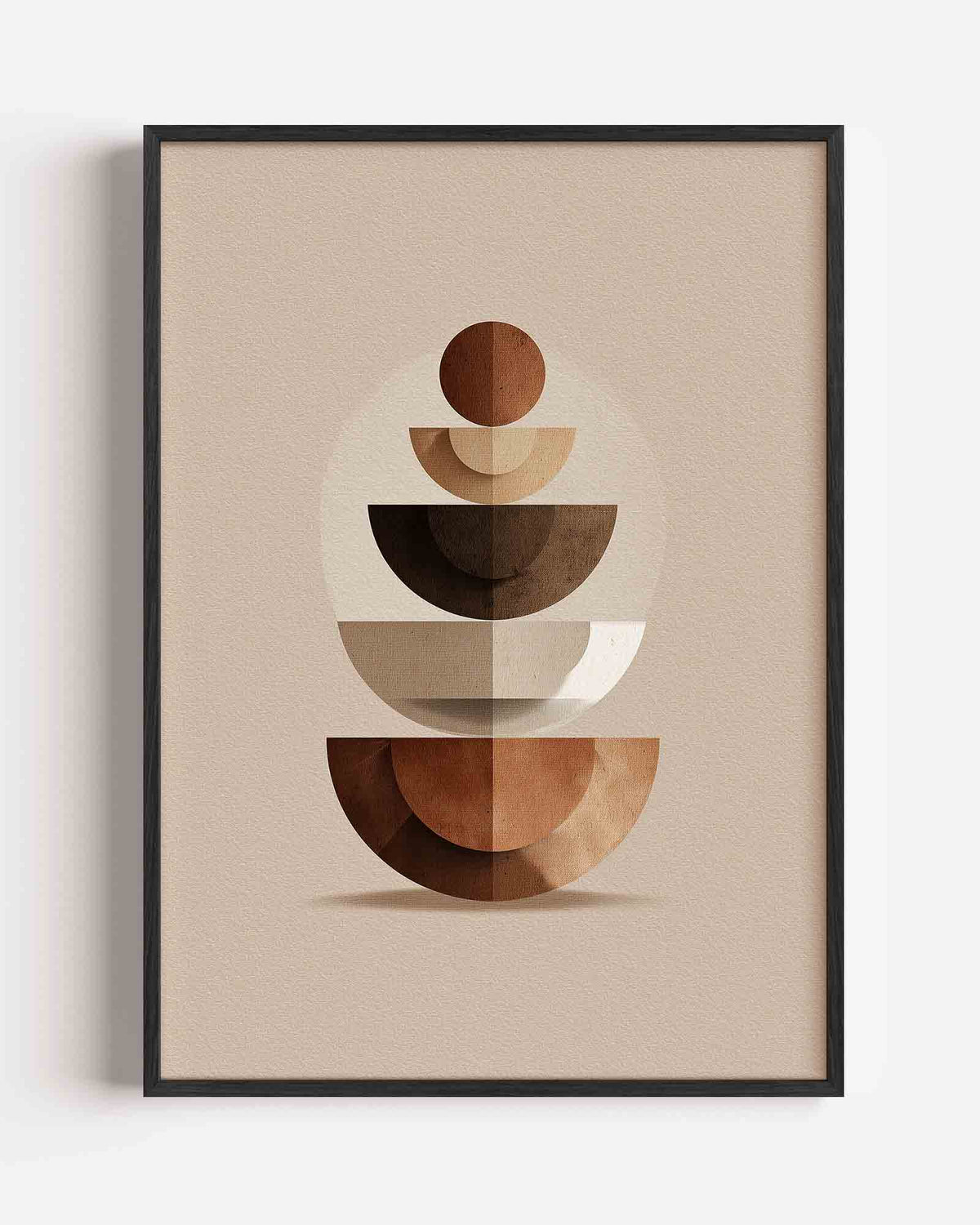 Geometrische vormen – abstracte portret poster als wanddecoratie