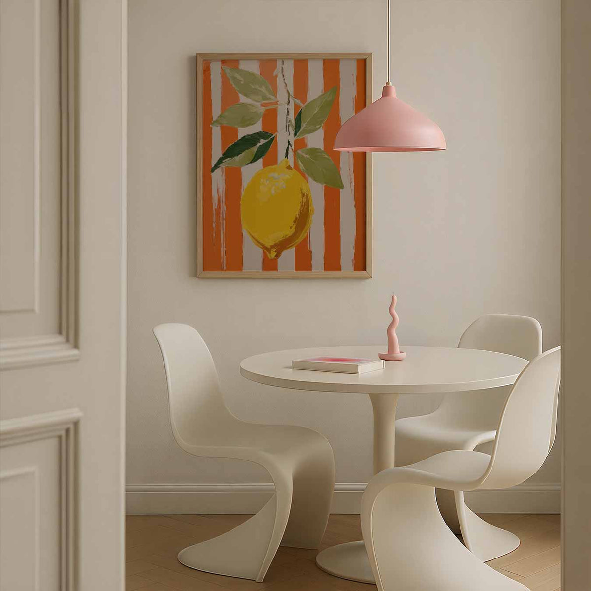 Sunny Lemon Art – zomerse poster in staand formaat
