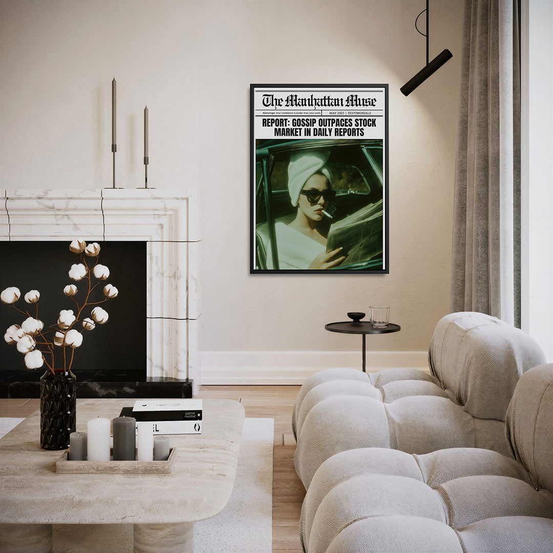 Stijlvolle lezing – staand wanddecoratie kunstwerk