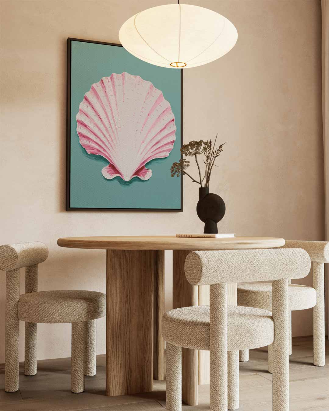 Schelp op Zee – staand kunstwerk voor modern interieur