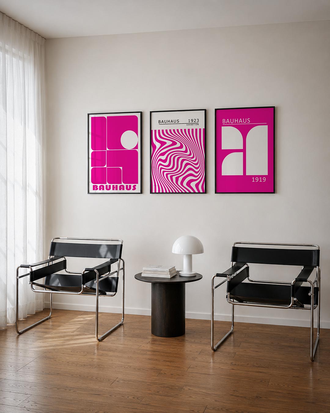 Vorm en kleur posterset – tweede productweergave – deze posterset in drie delen toont een speelse combinatie