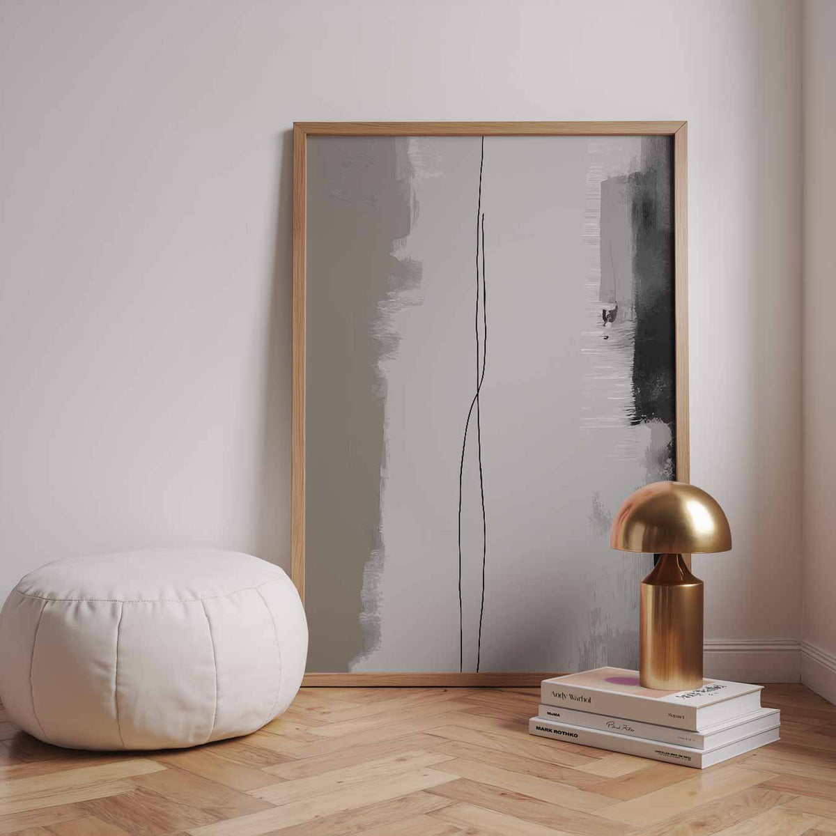Minimalistische Abstracte Kunstposter – staande kleurrijke abstracte wanddecoratie van WallArtistic