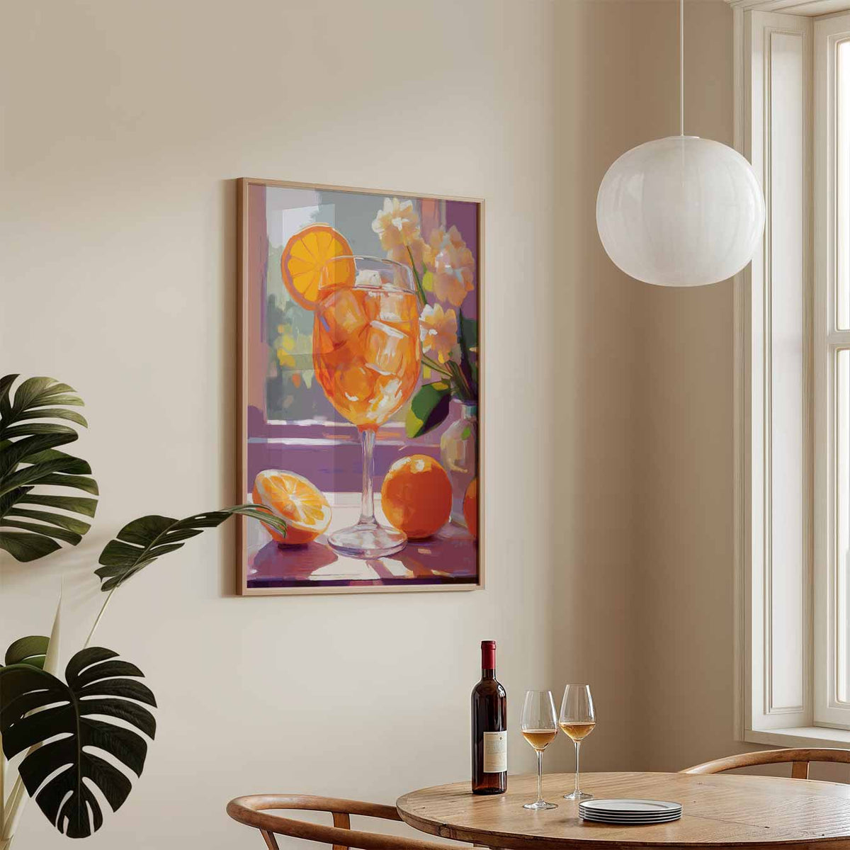 Zomerse Citrus – keukenposter in staand formaat