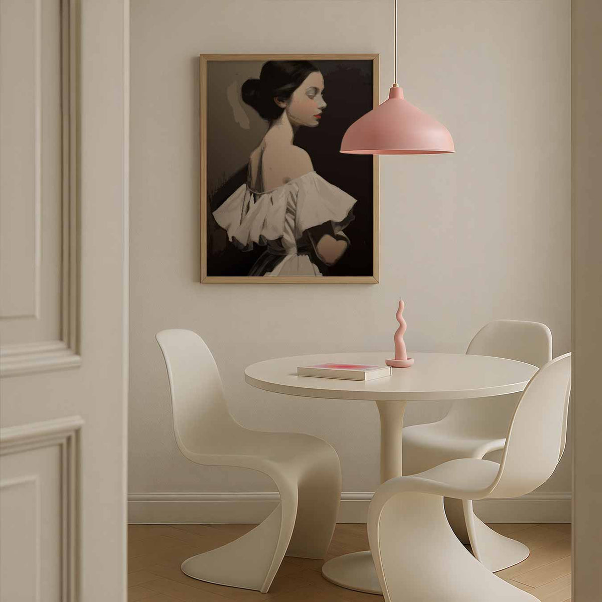 Elegante Vrouwelijke Schoonheid – staande paas wanddecoratie van WallArtistic