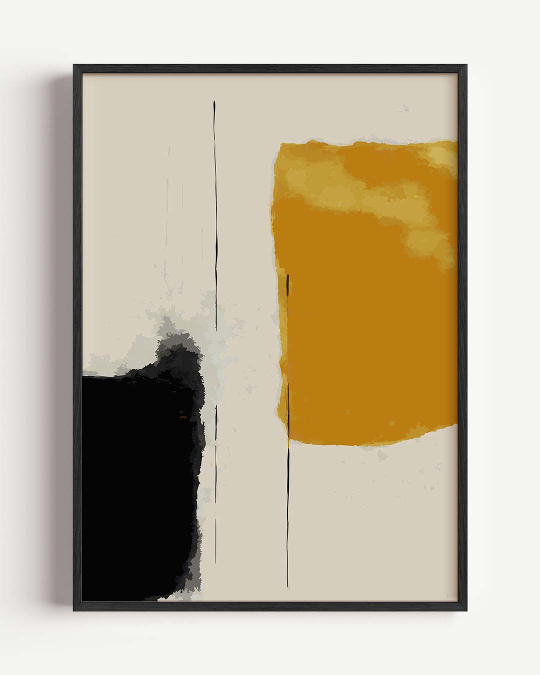 Moderne Kleurenexplosie – kleurrijke abstracte portret poster als wanddecoratie