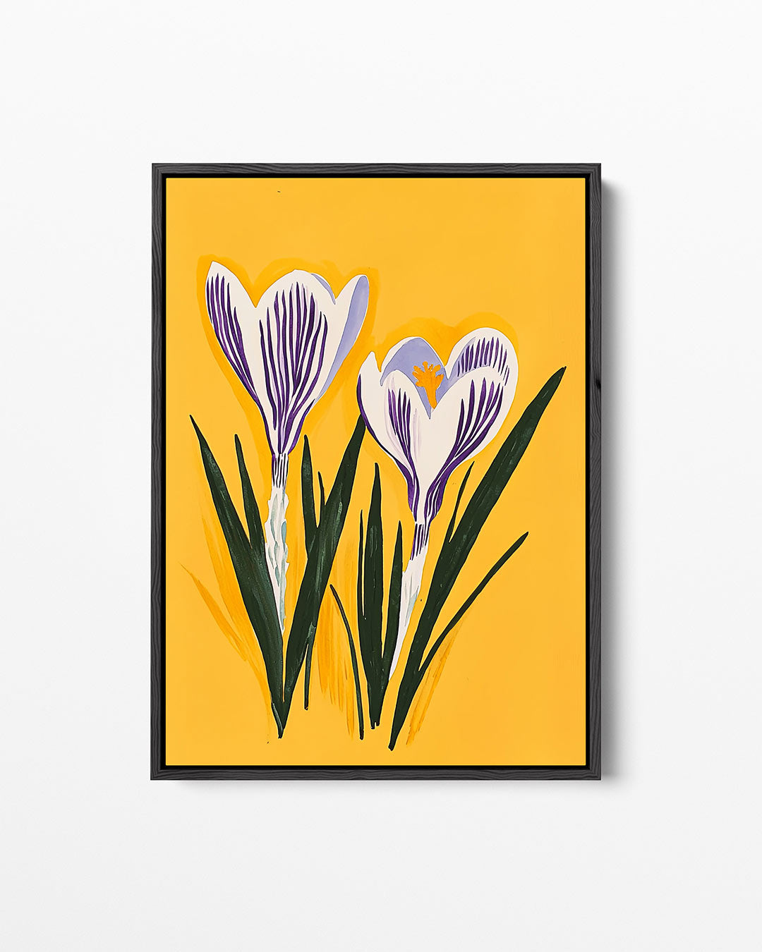 Bloemrijke illustratie – staand wanddecoratie kunstwerk