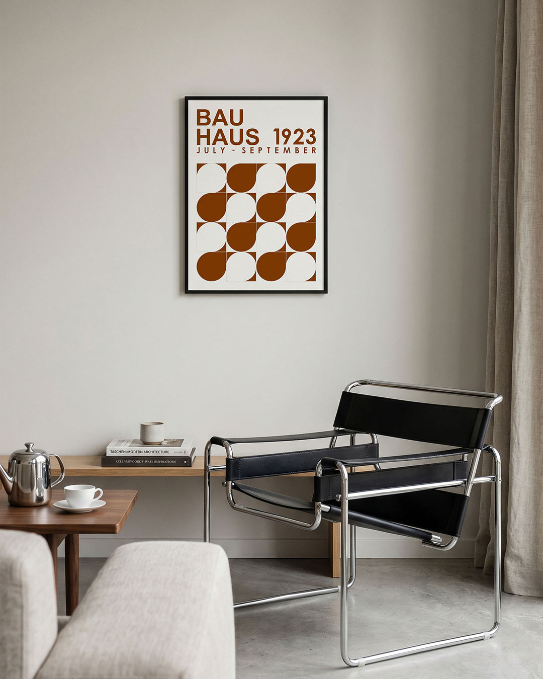 Vormen en vlakken – geometrische Bauhaus poster in staand formaat