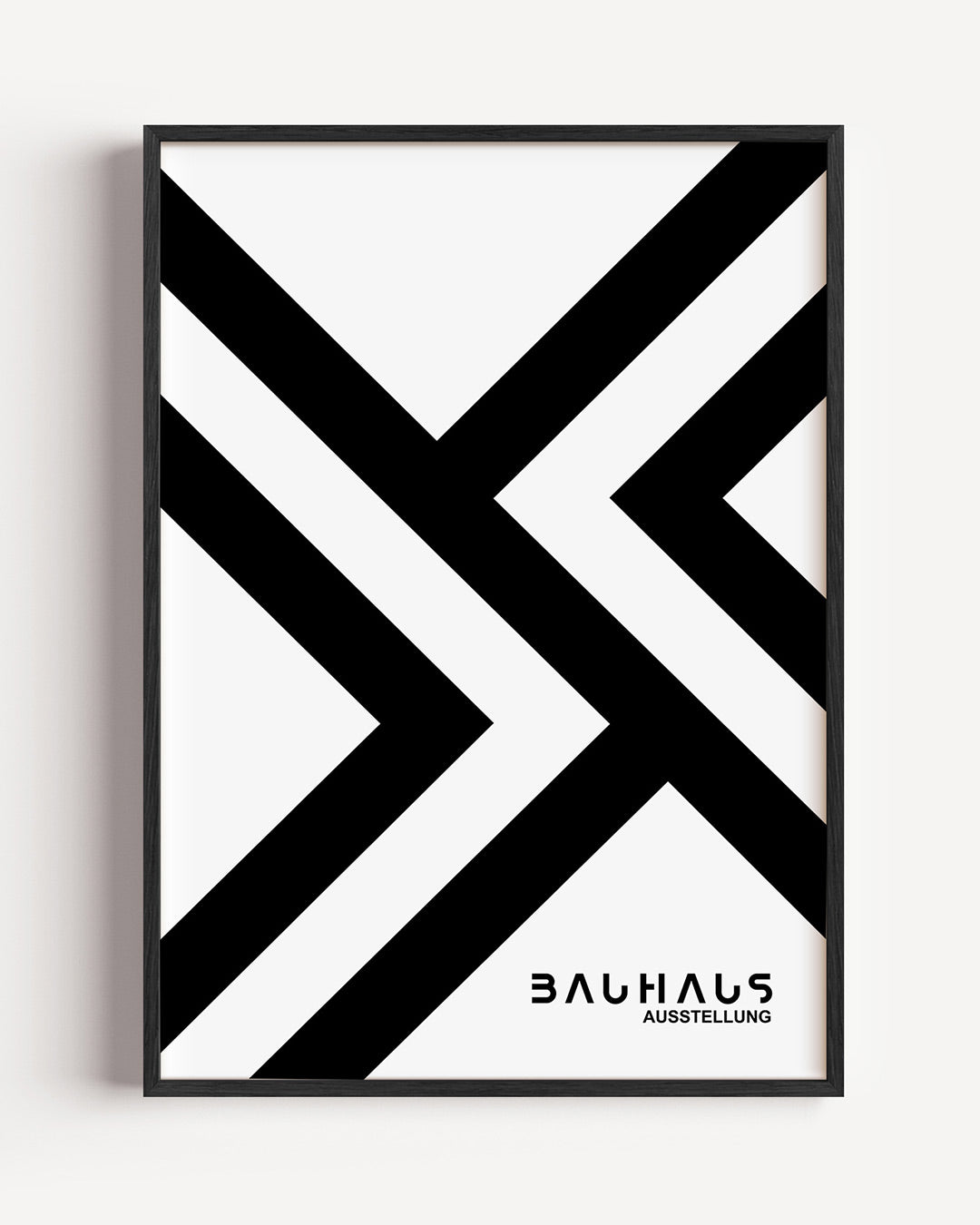 Lijnen en vlakken – staande Bauhaus poster als wanddecoratie