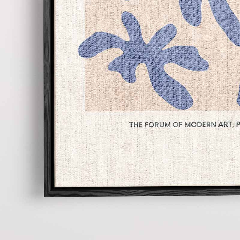 Flower Power Kunstposter – kunstwerk met zwarte baklijst