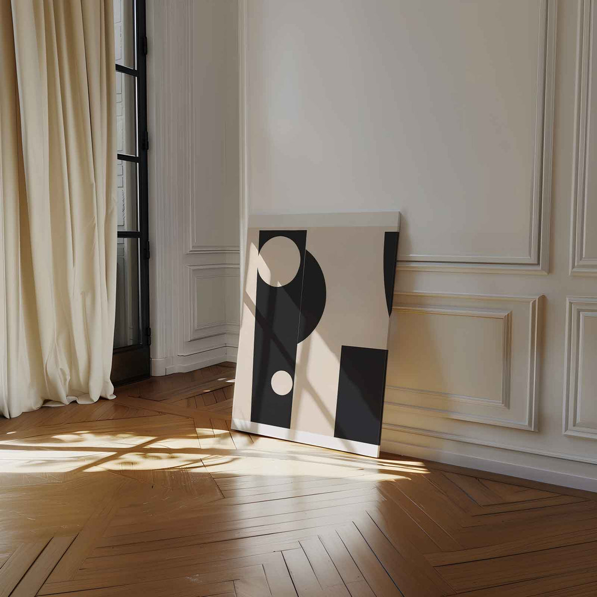 Stijlvolle Geometrie Poster – dibond kunstwerk als wanddecoratie