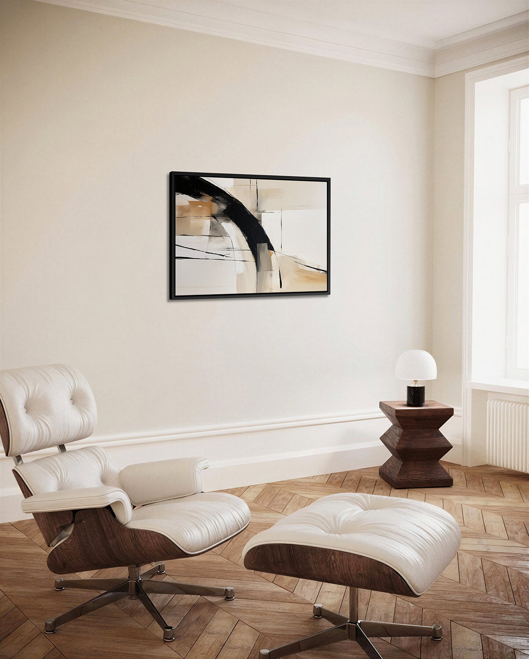 Dynamische lijnen compositie – Krachtige – alternatieve weergave van het kunstwerk