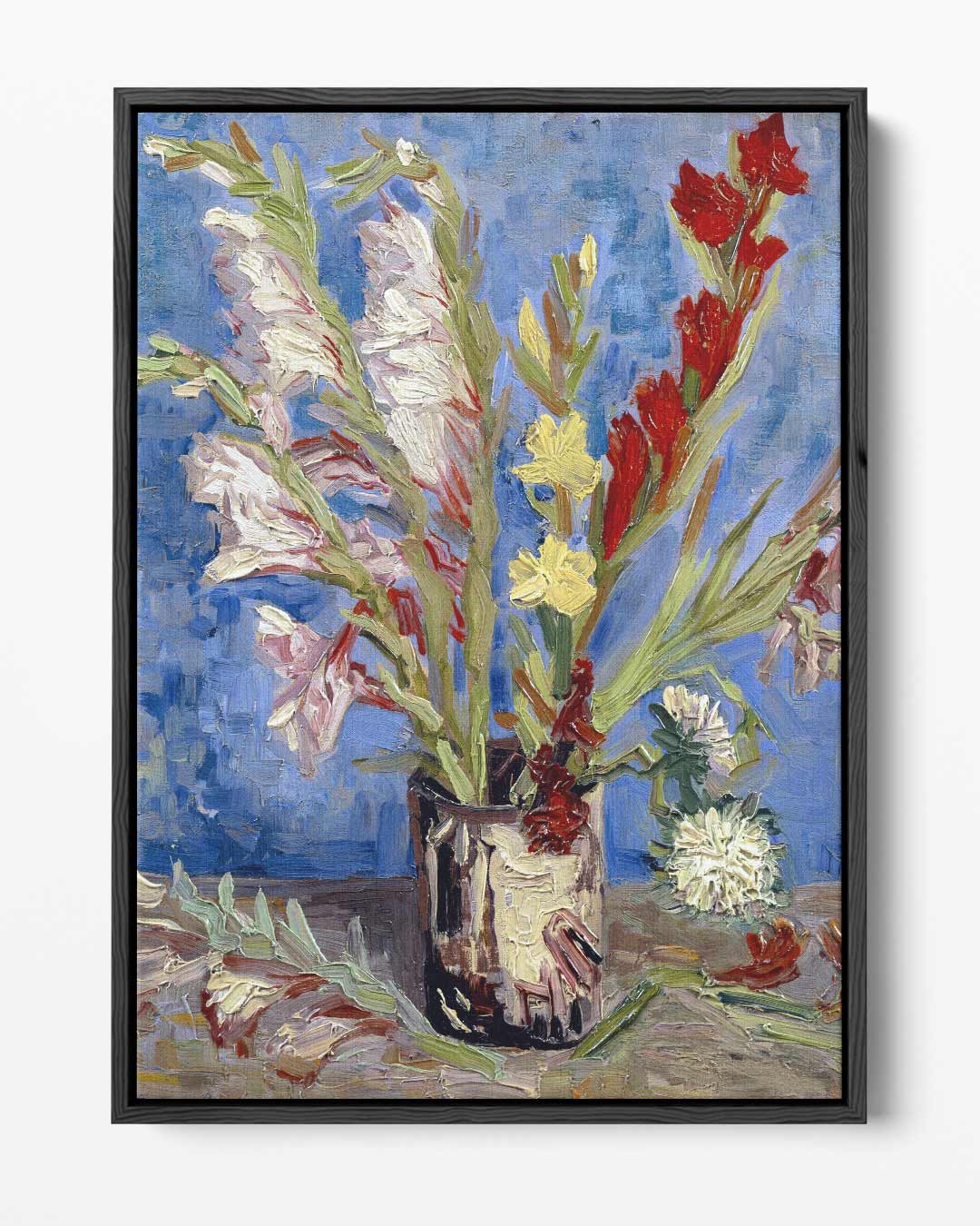 Bloemrijke Geluksmaker – portret kunstwerk als wanddecoratie