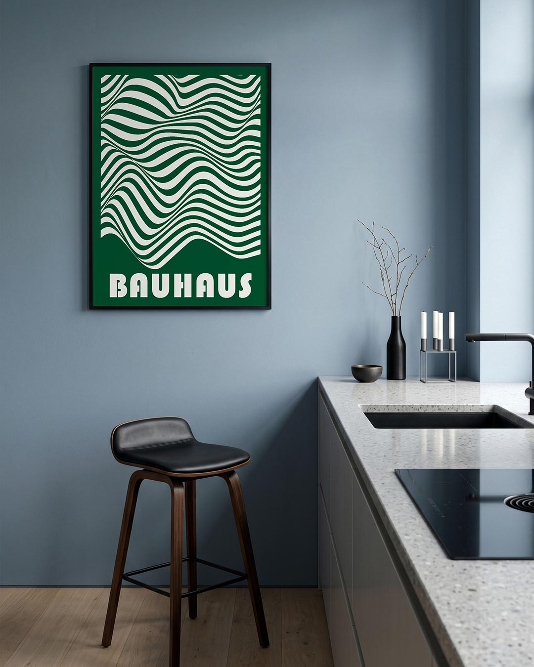  – geometrische Bauhaus poster in staand formaat