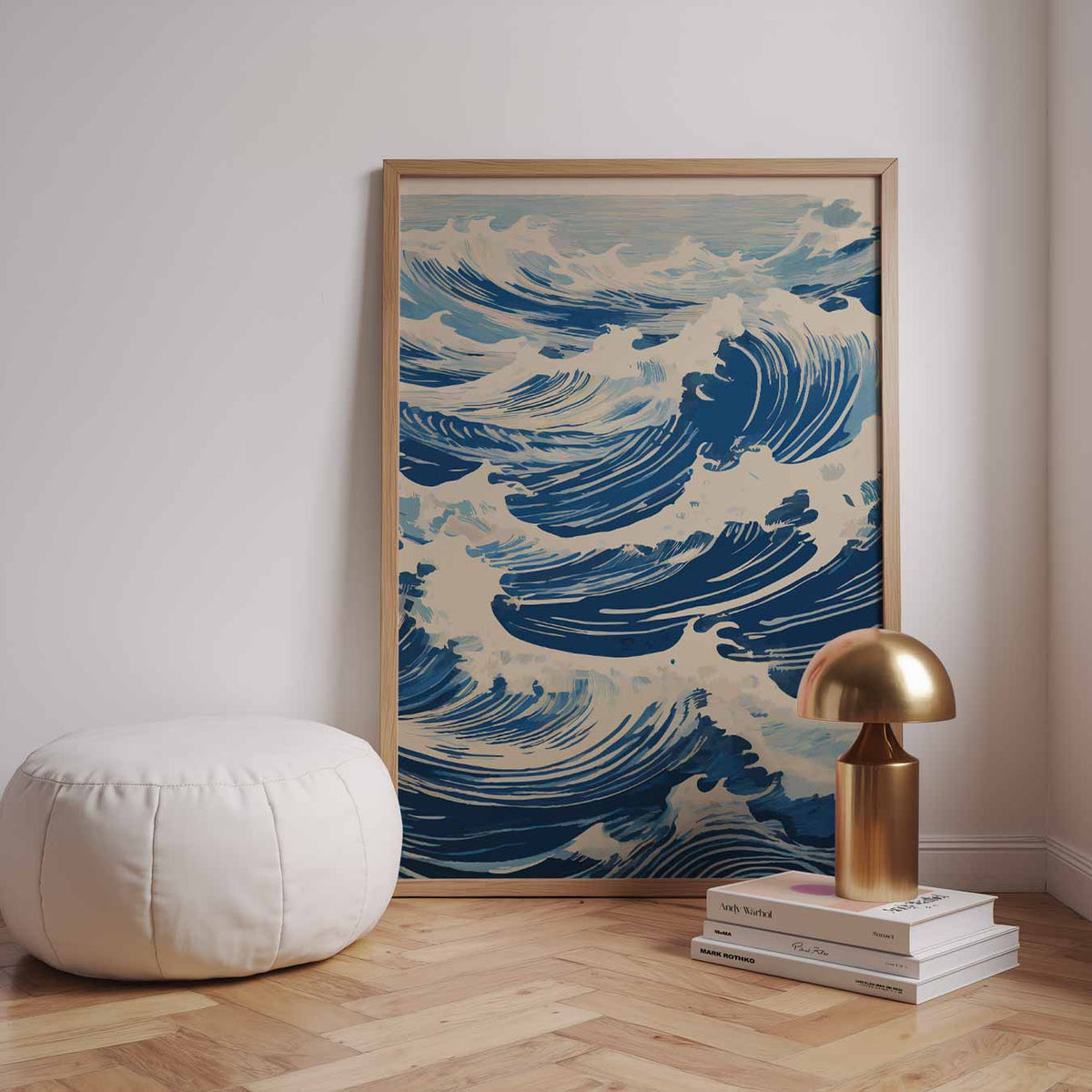 Betoverende Oceaangolven – zomerse wandkunst als portret poster