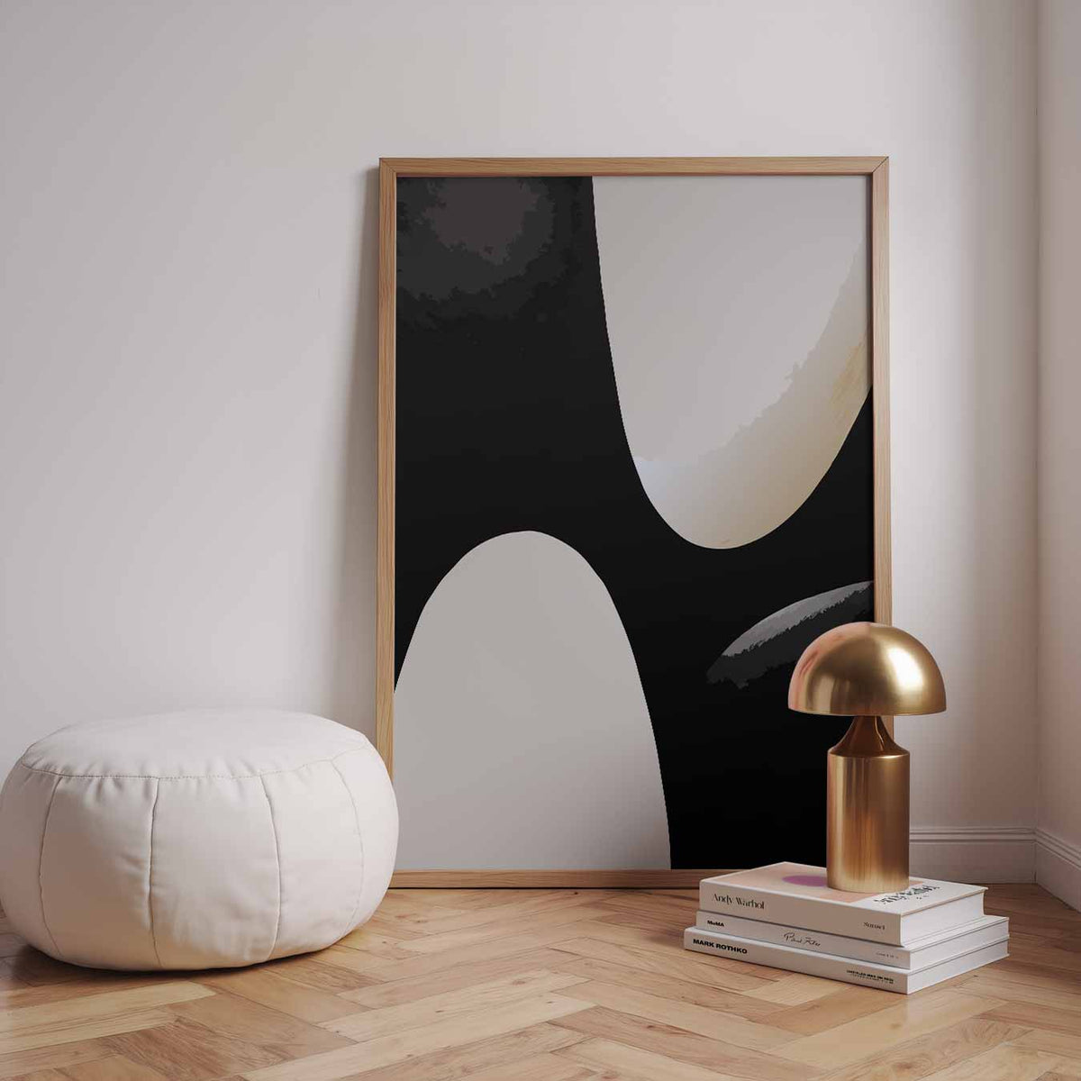 Stijlvolle Abstracte Kunstposter – staande kleurrijke abstracte wanddecoratie van WallArtistic