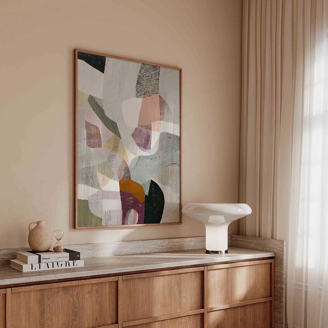 Abstracte vormen – abstracte poster in staand formaat