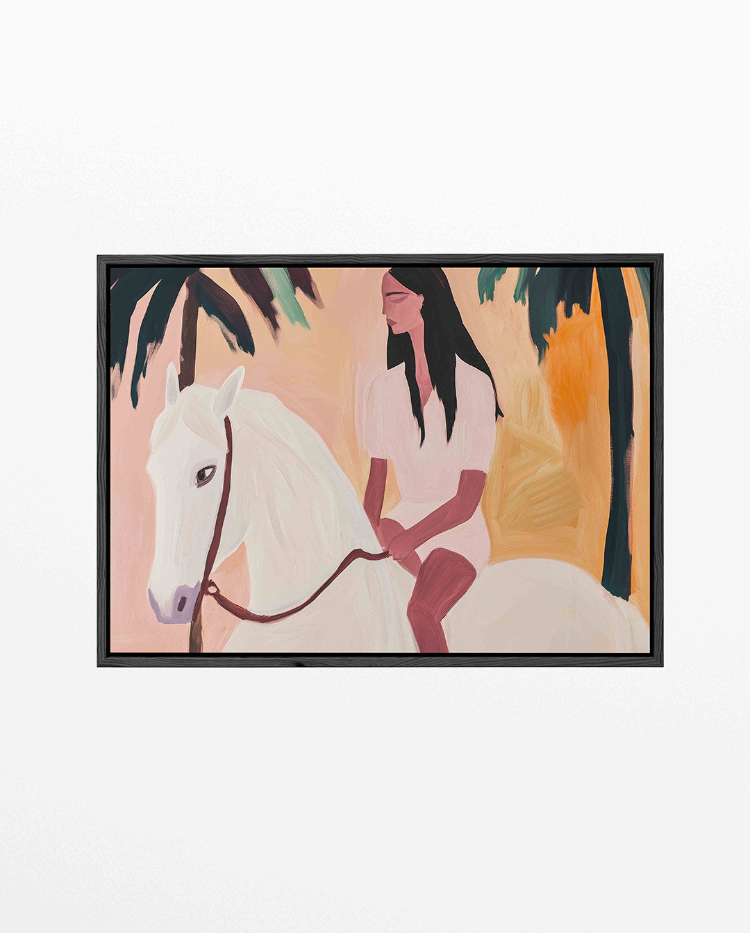 Dromerige ruiter – Jungle kunstwerk – liggend jungle kunstwerk